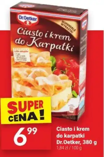 Twój Market Ciasto i krem do karpatki Dr.Oetker, 380 g oferta