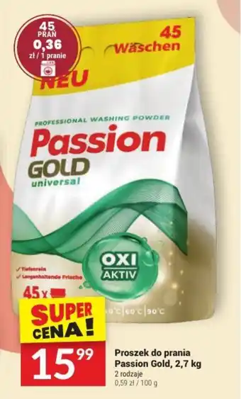 Twój Market Proszek do prania Passion Gold, 2,7 kg oferta