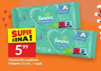 Twój Market Chusteczki nawilżane Pampers 52 szt., 1 opak. oferta