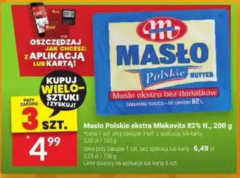 Twój Market Masło Polskie ekstra Mlekovita 82% tł., 200 g oferta