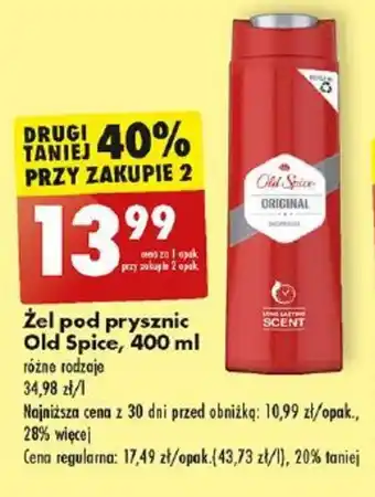 Biedronka Żel pod prysznic Old Spice, 400 ml oferta