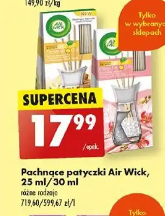 Biedronka Pachnące patyczki Air Wick, 25 ml/30 ml oferta