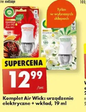 Biedronka Komplet Air Wick: urządzenie elektryczne + wkład, 19 ml oferta