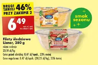 Biedronka Filety śledziowe Lisner, 280 g oferta