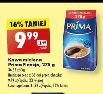 Biedronka Kawa mielona Prima Finezja, 275 g oferta