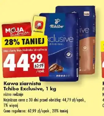 Biedronka Kawa ziarnista Tchibo Exclusive, 1 kg oferta