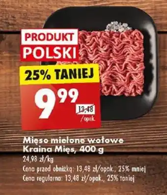 Biedronka Mięso mielone wołowe Kraina Mięs, 400 g oferta