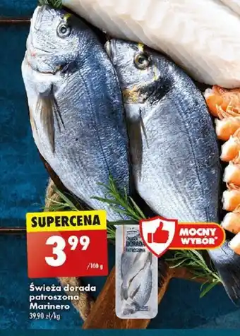 Biedronka Świeża dorada patroszona Marinero 100 g oferta