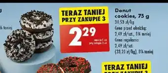 Biedronka Donut cookies, 75 g oferta