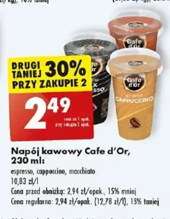 Biedronka Napój kawowy Cafe d'or 230ml oferta