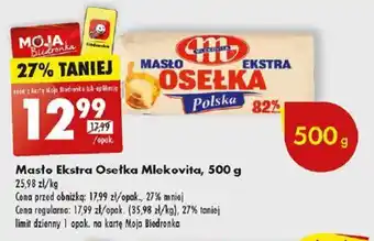Biedronka Masło Ekstra Osełka Mlekovita, 500 g oferta