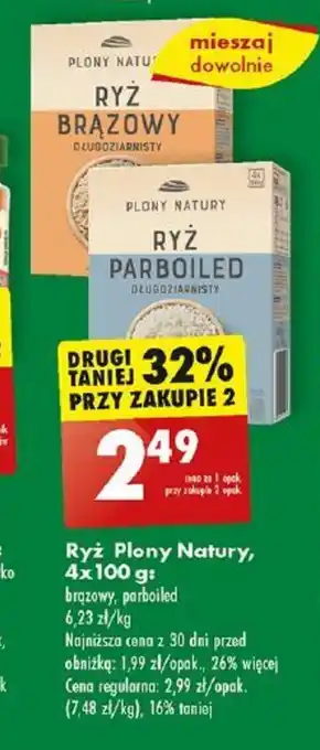 Biedronka Ryż Plony Natury 4 x 100g oferta