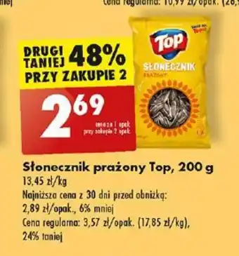 Biedronka Słonecznik prażony Top, 200 g oferta