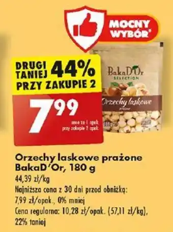 Biedronka Orzechy laskowe prażone BakaD'Or, 180 g oferta