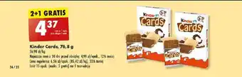 Biedronka Kinder Cards, 76,8 g oferta