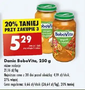 Biedronka Danie BoboVita, 250 g oferta