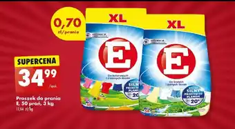 Biedronka Proszek do prania E, 50 prań, 3 kg oferta