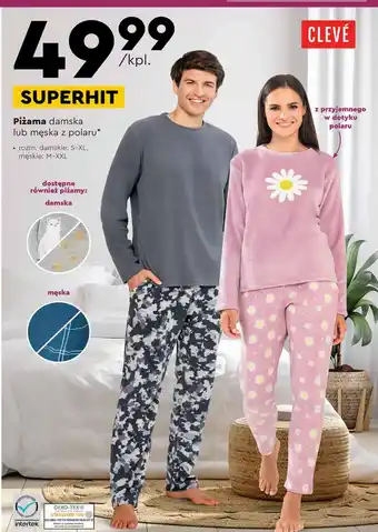 Biedronka Piżama damska lub męska z polaru oferta