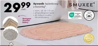 Biedronka Dywanik łazienkowy z koronką wym: ok. 45 x 75 cm oferta