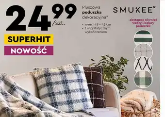 Biedronka Pluszowa poduszka dekoracyjna SMUKEE oferta