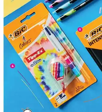 Biedronka Długopis 4 kolorowy i korektor w taśmie oferta