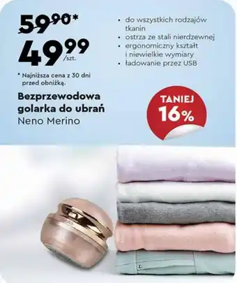 Biedronka Bezprzewodowa golarka do ubrań Neno Merino oferta