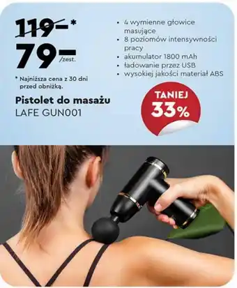 Biedronka Pistolet do masażu LAFE GUN001 oferta