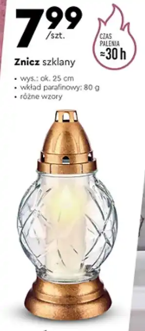 Biedronka Znicz szklany oferta