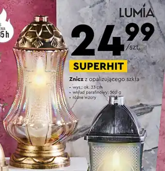 Biedronka Znicz z opalizującego szkła oferta