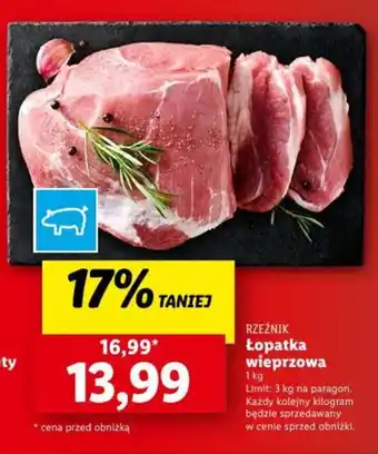 Lidl Łopatka wieprzowa 1 kg oferta