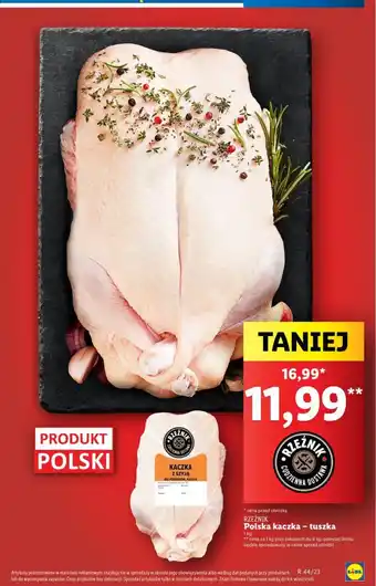 Lidl Polska kaczka - tuszka 1 kg oferta