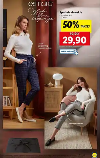 Lidl Spodnie damskie oferta