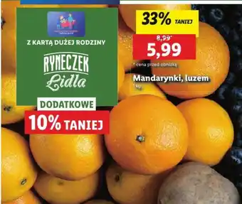 Lidl Mandarynki, luzem 1 kg oferta