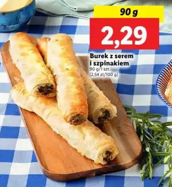 Lidl Burek z serem i szpinakiem 90 g/1 szt. oferta