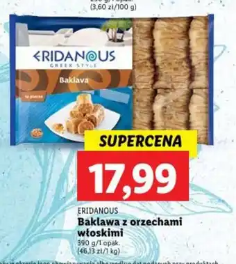 Lidl Baklawa z orzechami włoskimi 390 g/1 opak. oferta