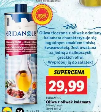 Lidl Oliwa z oliwek kalamata 500 ml/1 opak. oferta