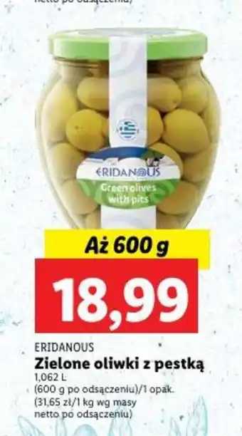 Lidl Zielone oliwki z pestką 1,062 l oferta