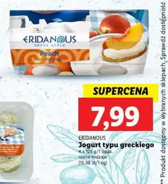 Lidl Jogurt typu greckiego 4 x 125 g oferta