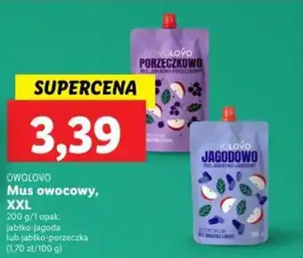 Lidl Mus owocowy, XXL 200 g oferta