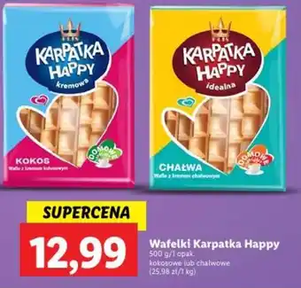 Lidl Wafelki Karpatka Happy 500 g oferta