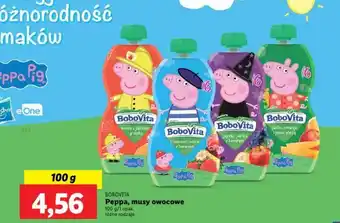 Lidl Peppa, musy owocowe 100 g oferta