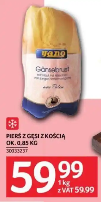 PIERŚ Z GĘSI Z KOŚCIĄ 1 KG