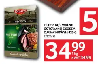 Selgros FILET Z GĘSI WOLNO GOTOWANEJ Z SOSEM ŻURAWINOWYM 420 G oferta