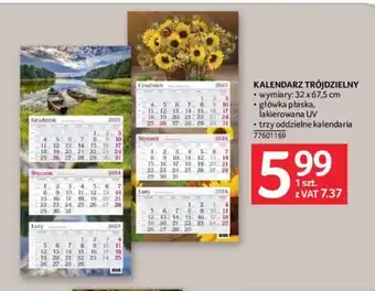 Selgros KALENDARZ TRÓJDZIELNY oferta