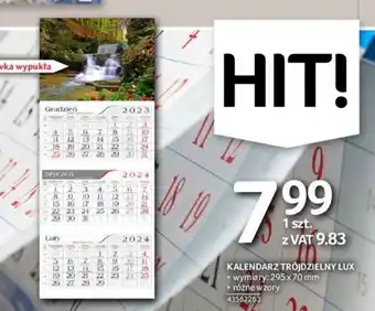 Selgros KALENDARZ TRÓJDZIELNY LUX oferta