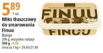 E.Leclerc Miks tłuszczowy do smarowania Finuu Bunge 200g oferta