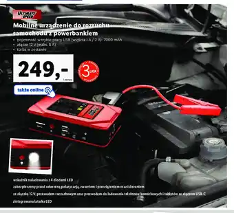 Lidl Powerbank z funkcją wspomagania rozruchu 12000 mah oferta
