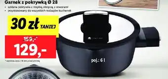 Lidl Garnek z pokrywką 28 cm oferta