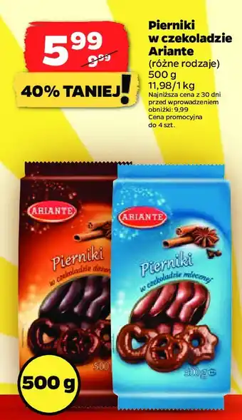 Netto Pierniki w czekoladzie mlecznej oferta