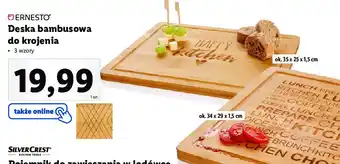 Lidl Deska bambusowa 35 x 25 x 1.5 cm oferta